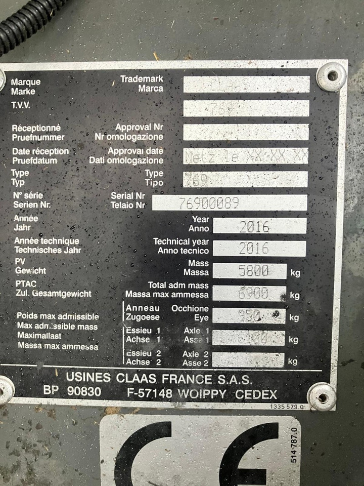 CLAAS Rollant 454 - Hay and forage equipment: picture 4 CLAAS Rollant 454 - Hay and forage equipment: picture 4
