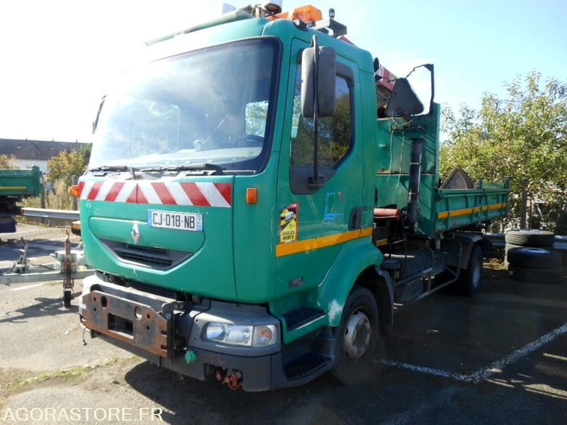 CAMION PTAC < 19 T RENAULT M180 (CA219) - Crane truck: picture 1 CAMION PTAC < 19 T RENAULT M180 (CA219) - Crane truck: picture 1