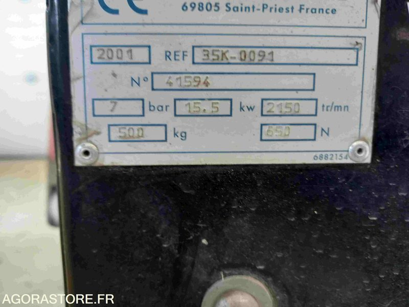 COMPRESSEUR DE CHANTIER S35 SULLAIR - 2001 - 197H -FONCTIONNEL VENDU DANS L ETAT - Air compressor: picture 3 COMPRESSEUR DE CHANTIER S35 SULLAIR - 2001 - 197H -FONCTIONNEL VENDU DANS L ETAT - Air compressor: picture 3