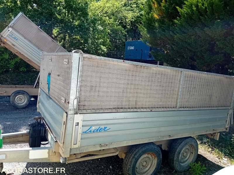 LIDER REMORQUE TRIBENNE 2000 KG DOUBLE ESSIEU - Tipper trailer: picture 3 LIDER REMORQUE TRIBENNE 2000 KG DOUBLE ESSIEU - Tipper trailer: picture 3