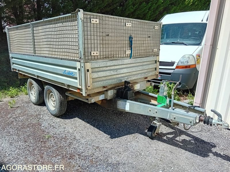 LIDER REMORQUE TRIBENNE 2000 KG DOUBLE ESSIEU - Tipper trailer: picture 2 LIDER REMORQUE TRIBENNE 2000 KG DOUBLE ESSIEU - Tipper trailer: picture 2