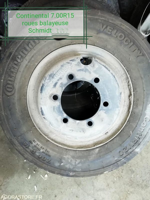 Lot de 5 roues à cercle pour balayeuse Schmidt clean go500 - Wheel and tire package: picture 1 Lot de 5 roues à cercle pour balayeuse Schmidt clean go500 - Wheel and tire package: picture 1
