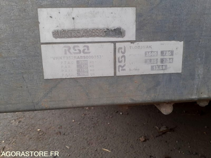 REMORQUE R.S.A - Trailer: picture 5 REMORQUE R.S.A - Trailer: picture 5