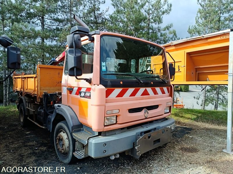Camion Renault 16T Tribenne Grue M150/12 BC-867-AS - Truck: picture 2 Camion Renault 16T Tribenne Grue M150/12 BC-867-AS - Truck: picture 2