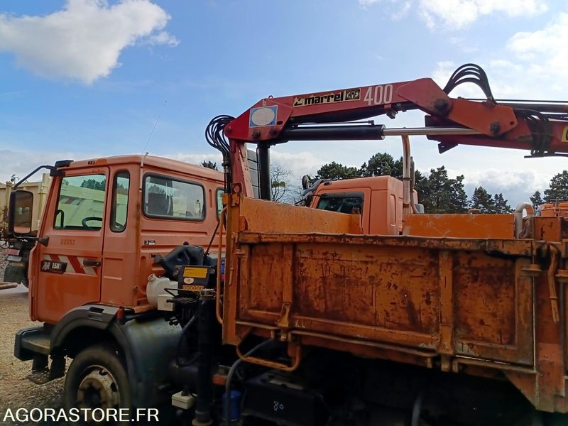 Truck Camion Renault 16T Tribenne Grue M150/12 BC-867-AS: picture 17
