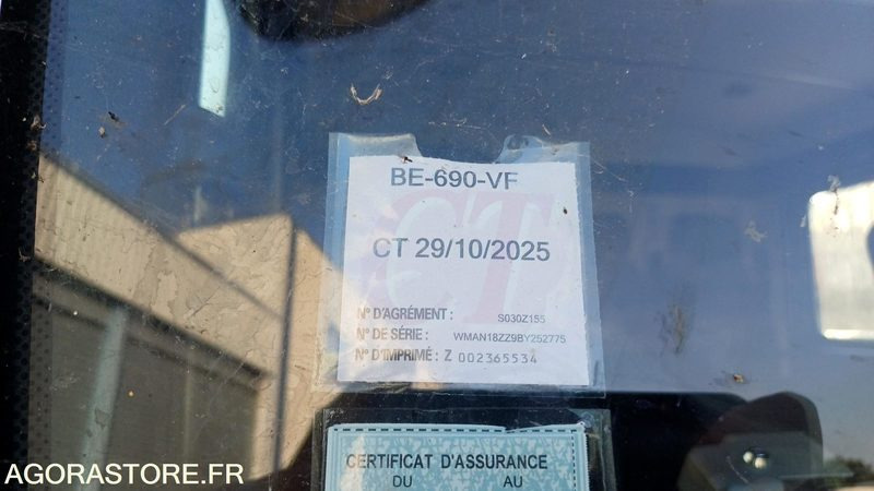 Porteur MAN TGM 18.290 de 2010/458000 kms - BE-690-VF (3822) - Truck: picture 4 Porteur MAN TGM 18.290 de 2010/458000 kms - BE-690-VF (3822) - Truck: picture 4