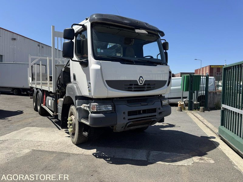 RENAULT KERAX 410.26 - CAMION PLATEAU GRUE - HIAB 200C - 2007 / 359000 - Truck: picture 1 RENAULT KERAX 410.26 - CAMION PLATEAU GRUE - HIAB 200C - 2007 / 359000 - Truck: picture 1