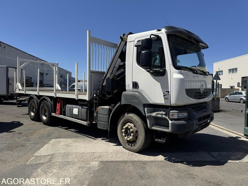 RENAULT KERAX 410.26 - CAMION PLATEAU GRUE - HIAB 200C - 2007 / 359000 - Truck: picture 2 RENAULT KERAX 410.26 - CAMION PLATEAU GRUE - HIAB 200C - 2007 / 359000 - Truck: picture 2