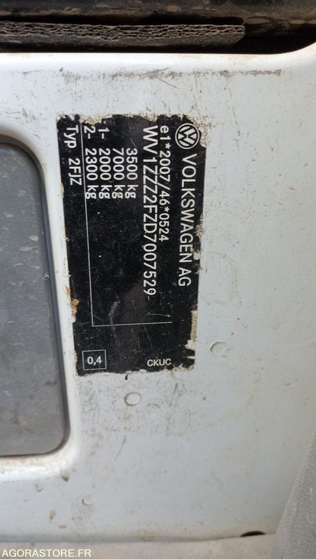 Wolkswagen Crafter benne double cabine - 2013 - CX-254-EQ - Tipper van: picture 5 Wolkswagen Crafter benne double cabine - 2013 - CX-254-EQ - Tipper van: picture 5