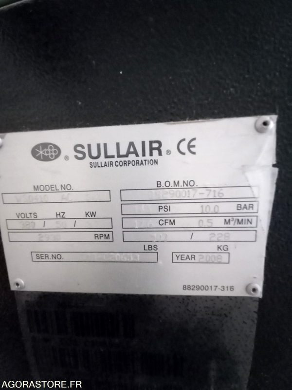 Compresseur sullair WS0400 - Air compressor: picture 2 Compresseur sullair WS0400 - Air compressor: picture 2