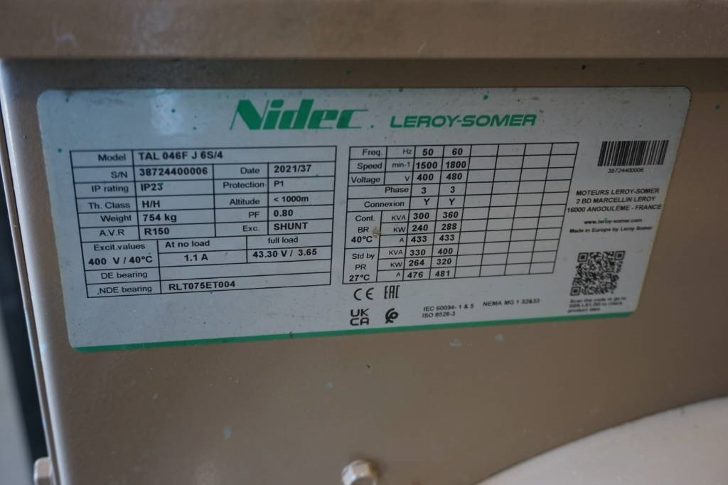 Nidec TAL046F Generator - Generator set: picture 5 Nidec TAL046F Generator - Generator set: picture 5