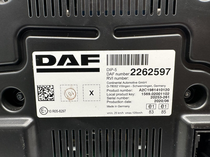 DAF (UK version) - Dashboard for Truck: picture 3 DAF (UK version) - Dashboard for Truck: picture 3