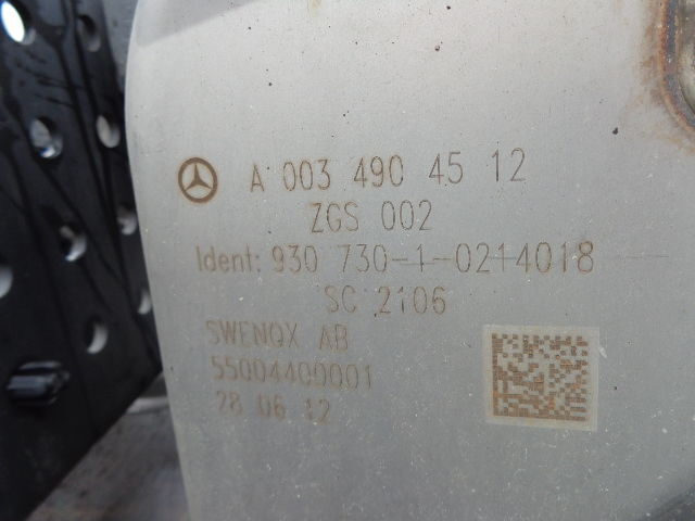 Mercedes-Benz MP4 EURO 5 exhaust gas catalyst - Catalytic converter for Truck: picture 5 Mercedes-Benz MP4 EURO 5 exhaust gas catalyst - Catalytic converter for Truck: picture 5