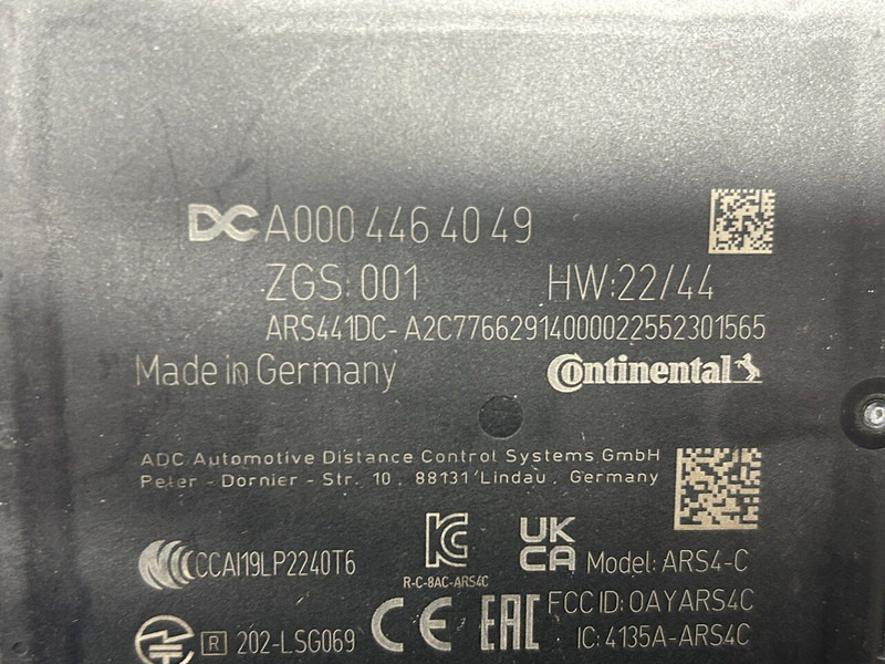 Mercedes-Benz radar sensor, distronic - Sensor for Truck: picture 4 Mercedes-Benz radar sensor, distronic - Sensor for Truck: picture 4