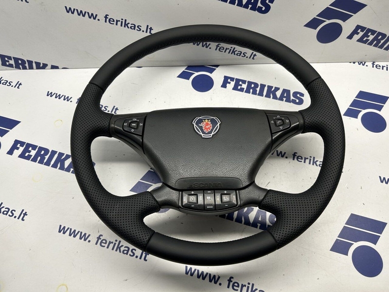 Scania restored, new leather - Steering wheel: picture 3 Scania restored, new leather - Steering wheel: picture 3