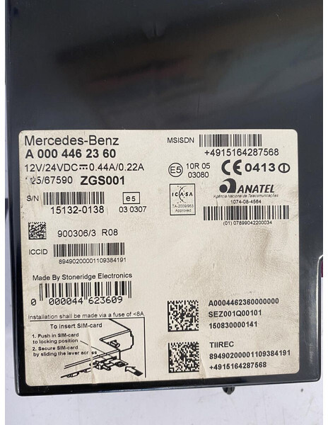 Mercedes-Benz control unit - Spare parts for Truck: picture 3 Mercedes-Benz control unit - Spare parts for Truck: picture 3