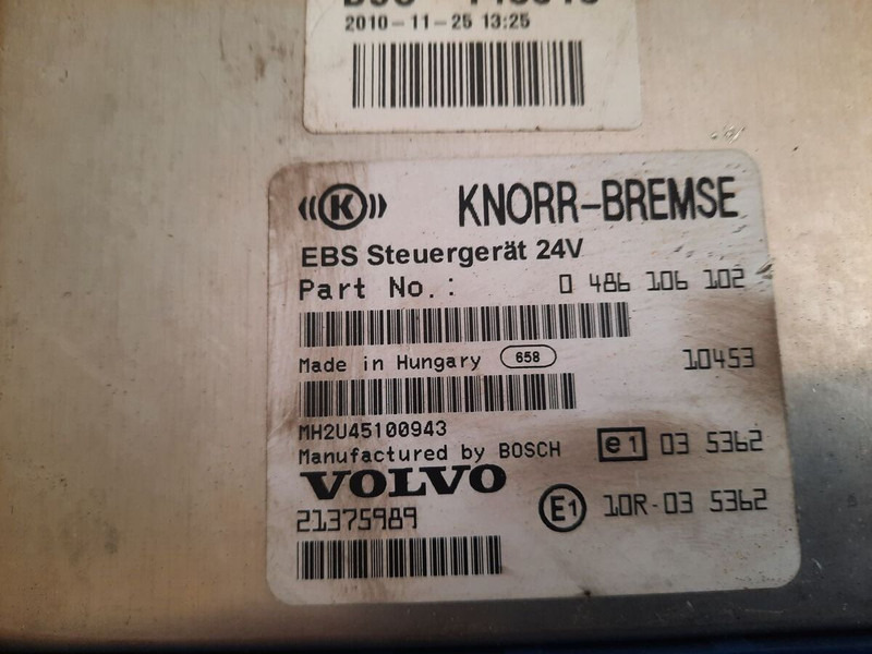 Volvo KNOR-BREMSE EBS 0486106063, 0486106028.\\\\ 0486106050 .\\ 063\\ - ECU: picture 4 Volvo KNOR-BREMSE EBS 0486106063, 0486106028.\\\\ 0486106050 .\\ 063\\ - ECU: picture 4