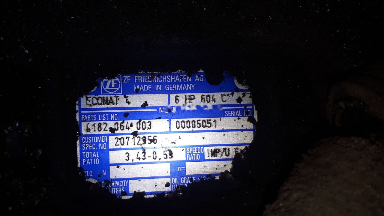 ZF 6HP604C .6HP502C. 6HP552C .6HP602C. 6HP592C. 6HP504C .6HP604C. 6 Volvo Man/ Volvo. Scnia. Mersedes - Gearbox for Bus: picture 4 ZF 6HP604C .6HP502C. 6HP552C .6HP602C. 6HP592C. 6HP504C .6HP604C. 6 Volvo Man/ Volvo. Scnia. Mersedes - Gearbox for Bus: picture 4