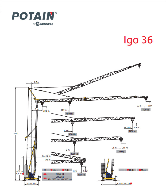 Potain IGO 36 - Self-erecting tower crane: picture 1 Potain IGO 36 - Self-erecting tower crane: picture 1