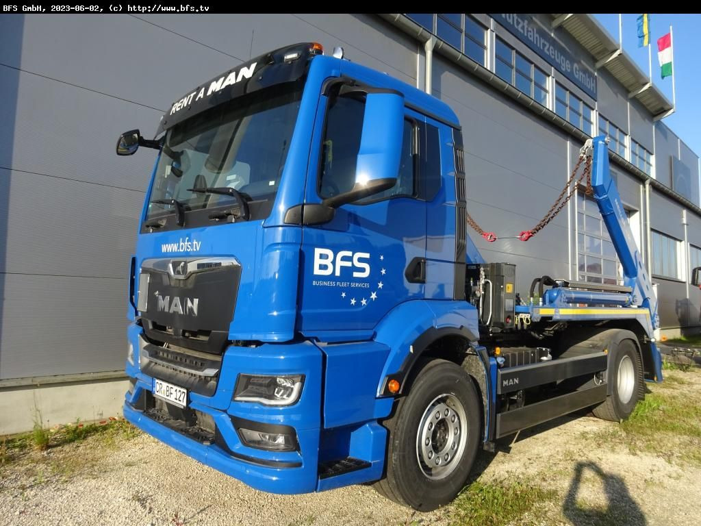 MAN TGS (TG3) 18.510 4x2 BL CH Meiller AK 12 MT - Skip loader truck: picture 1 MAN TGS (TG3) 18.510 4x2 BL CH Meiller AK 12 MT - Skip loader truck: picture 1