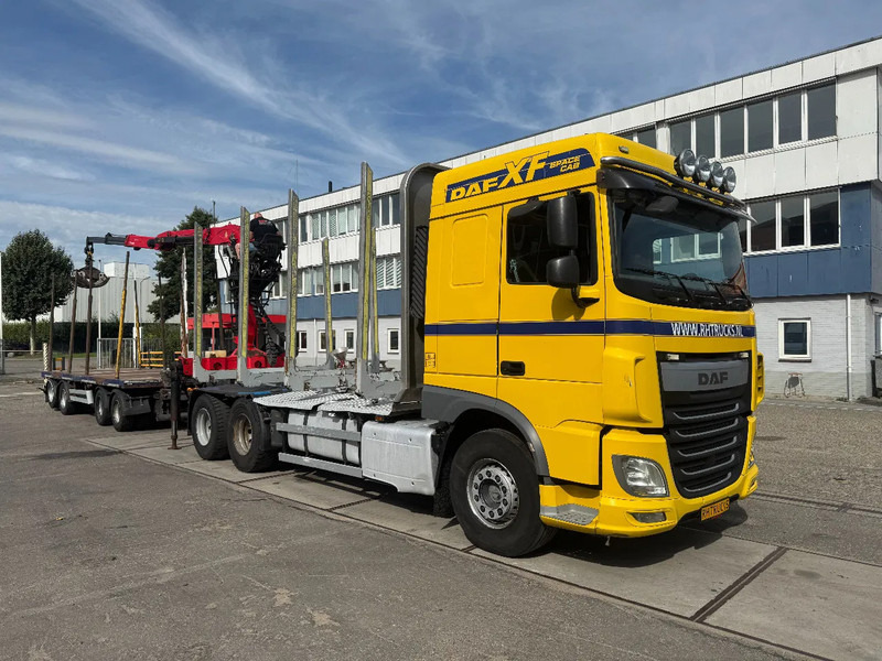 DAF XF 510 6X4 EURO 6 PALFINGER Q150Z + GRIJPER + KELBERG HANGER INTARDER - Dropside/ Flatbed truck, Crane truck: picture 2 DAF XF 510 6X4 EURO 6 PALFINGER Q150Z + GRIJPER + KELBERG HANGER INTARDER - Dropside/ Flatbed truck, Crane truck: picture 2