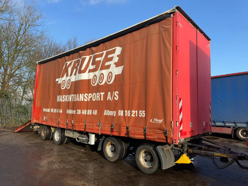 Curtainsider trailer Fliegl VPS 320 HYDRAULIC RAMP 3,15 M 4X BPW AXLE UOPLYST: picture 1
