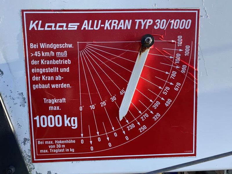 Crane truck Iveco EuroCargo 90 E18 - EURO 5 + KLAAS ALU-KRAN 30 METER MET REMOTE: picture 15 Crane truck Iveco EuroCargo 90 E18 - EURO 5 + KLAAS ALU-KRAN 30 METER MET REMOTE: picture 15