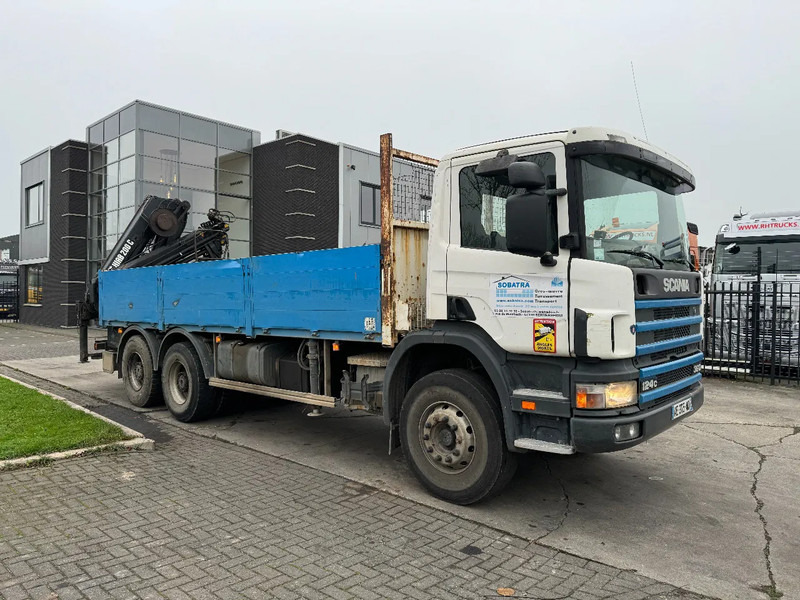 Dropside/ Flatbed truck, Crane truck Scania P124-360 6X4 EURO 2 HIAB 200 C-5 ALL 2000: picture 10