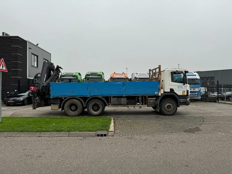 Dropside/ Flatbed truck, Crane truck Scania P124-360 6X4 EURO 2 HIAB 200 C-5 ALL 2000: picture 12