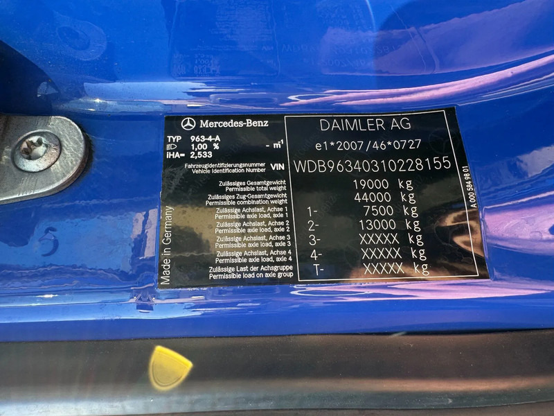 Tractor unit Mercedes-Benz Actros 1936 4X2 - EURO 6 SPOILERS: picture 18