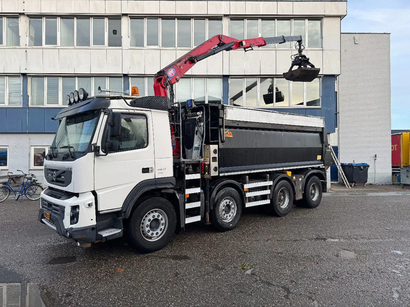 Volvo FMX 420 8X4 HMF 1643Z2 + REMOTE CONTROL + HYVA KIPPER - Crane truck: picture 5 Volvo FMX 420 8X4 HMF 1643Z2 + REMOTE CONTROL + HYVA KIPPER - Crane truck: picture 5
