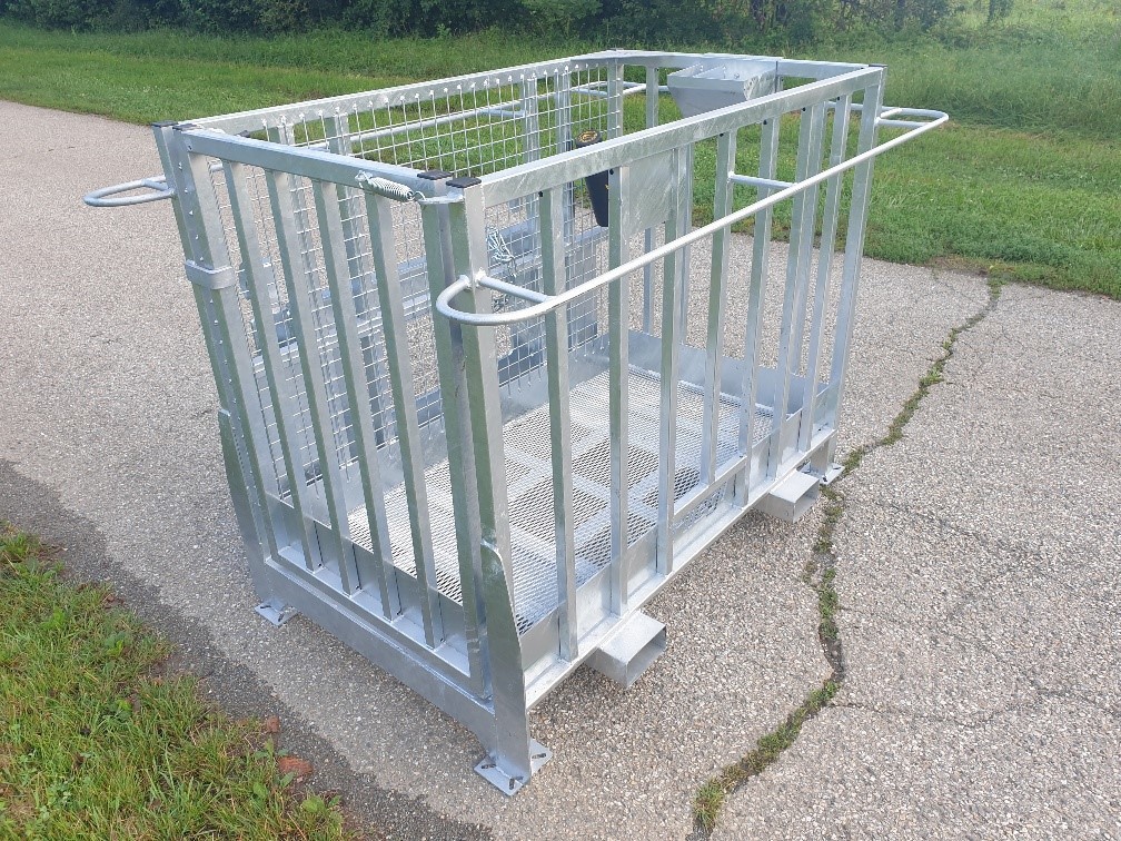 Work Platform galvanized - Attachment for Telescopic handler: picture 3 Work Platform galvanized - Attachment for Telescopic handler: picture 3