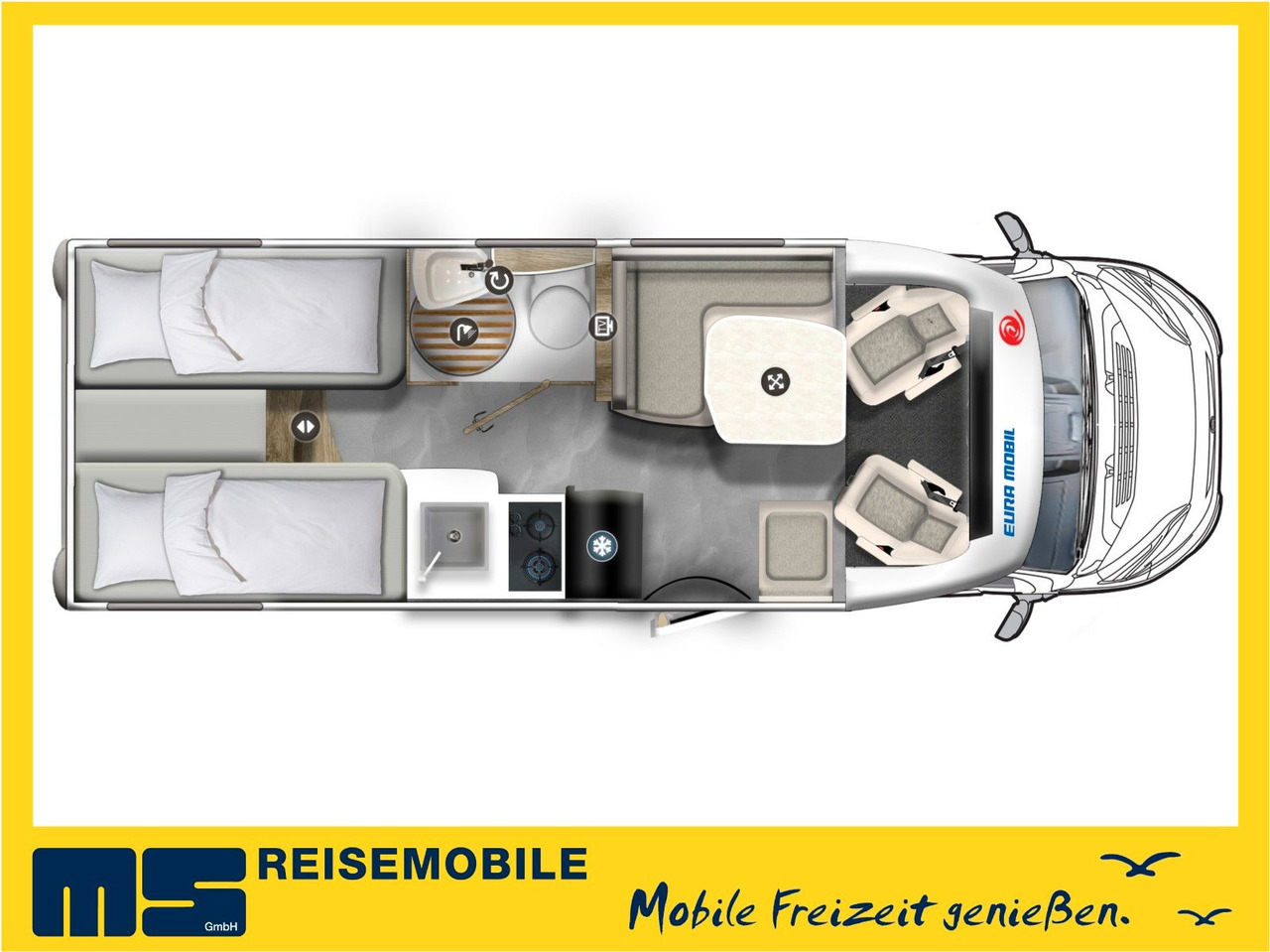 HYMER / ERIBA / HYMERCAR EXSIS T 588 / SAT / AHK / NAVI / EINZELBETTEN - Semi-integrated motorhome: picture 2 HYMER / ERIBA / HYMERCAR EXSIS T 588 / SAT / AHK / NAVI / EINZELBETTEN - Semi-integrated motorhome: picture 2