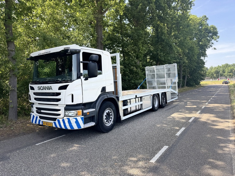 Scania P280 6X2 Machine Transporter / Oprij Vrachtwagen Euro 6 - Allison Automaat - Full Air - 115DKM - Camera - 2016 - Autotransporter truck: picture 1 Scania P280 6X2 Machine Transporter / Oprij Vrachtwagen Euro 6 - Allison Automaat - Full Air - 115DKM - Camera - 2016 - Autotransporter truck: picture 1