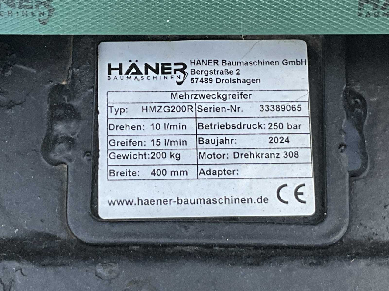 Haener HMZG200R Sorting Grab - Excavator bucket: picture 3 Haener HMZG200R Sorting Grab - Excavator bucket: picture 3