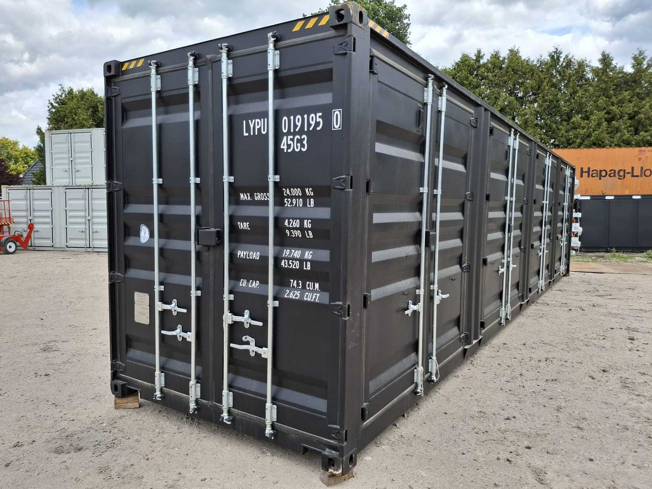 Rhino-Cross-Containers 40 ft High Cube Zwart - Shipping container: picture 1 Rhino-Cross-Containers 40 ft High Cube Zwart - Shipping container: picture 1
