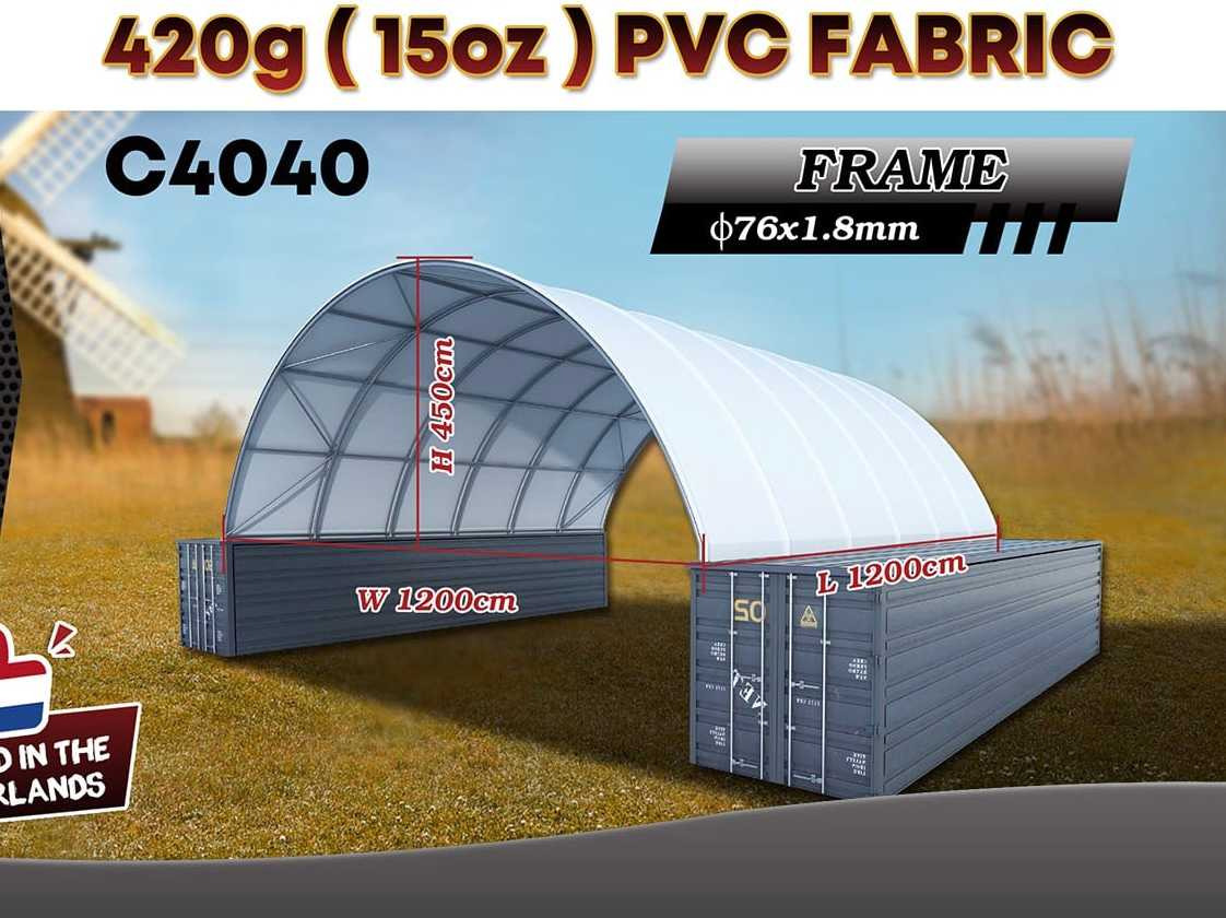 Rhino-Cross-Shelter C4040 - 12x12x4,5 m - Storage tank: picture 2 Rhino-Cross-Shelter C4040 - 12x12x4,5 m - Storage tank: picture 2