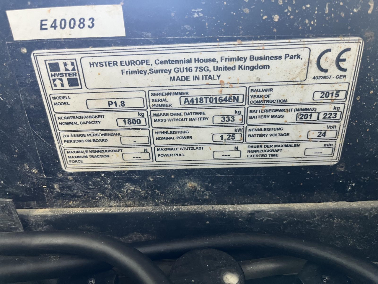 Hyster P1.8 - Pallet truck: picture 4 Hyster P1.8 - Pallet truck: picture 4