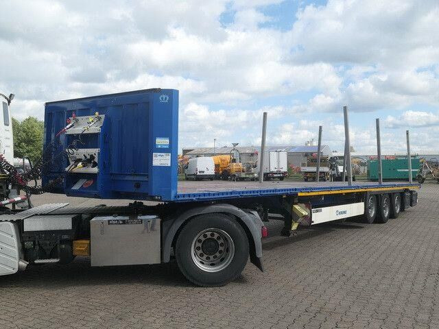 Krone SD, Containerverschlüsse, Luft-Lift, BPW, Rungen - Dropside/ Flatbed semi-trailer: picture 2 Krone SD, Containerverschlüsse, Luft-Lift, BPW, Rungen - Dropside/ Flatbed semi-trailer: picture 2