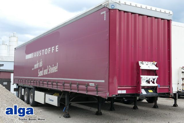 Krone SD, Gelenkt, Luft-Lift, Mitnahmestapler, Edscha - Curtainsider semi-trailer: picture 1 Krone SD, Gelenkt, Luft-Lift, Mitnahmestapler, Edscha - Curtainsider semi-trailer: picture 1