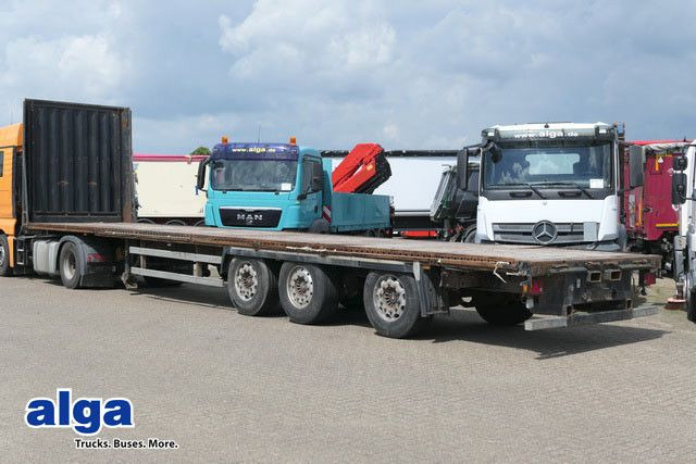 Krone SDP 27/gelenkt/SAF/Mitnahmstapler - Dropside/ Flatbed semi-trailer: picture 1 Krone SDP 27/gelenkt/SAF/Mitnahmstapler - Dropside/ Flatbed semi-trailer: picture 1