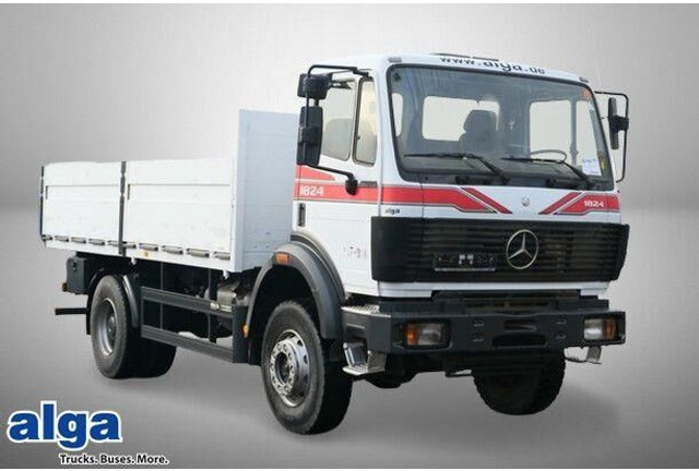 Mercedes-Benz 1824 AK 4x4, Allrad, AHK, Blattfederung, 168tkm - Dropside/ Flatbed truck: picture 1 Mercedes-Benz 1824 AK 4x4, Allrad, AHK, Blattfederung, 168tkm - Dropside/ Flatbed truck: picture 1