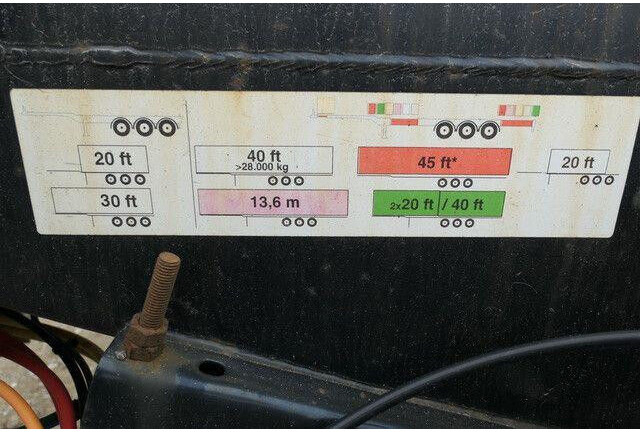 Low loader semi-trailer Pacton TXC343, 2x20/1x20/1x30/1x40/1x45 Fuß Container: picture 10 Low loader semi-trailer Pacton TXC343, 2x20/1x20/1x30/1x40/1x45 Fuß Container: picture 10