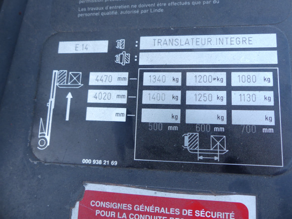 Chariot élévateur électrique Fenwick-Linde E 14-02 - Electric forklift: picture 5 Chariot élévateur électrique Fenwick-Linde E 14-02 - Electric forklift: picture 5