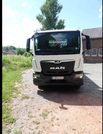 Camion plateau ridelle avec grue MAN TGM18,250 (2022-3.278 km) - Other machinery: picture 2 Camion plateau ridelle avec grue MAN TGM18,250 (2022-3.278 km) - Other machinery: picture 2