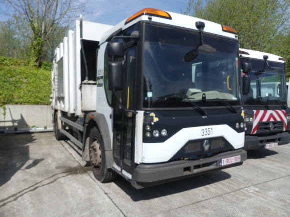 REF:3351 - Camion poubelle Renault Elite 4X2 (2011-82.270 km) - Garbage truck: picture 1 REF:3351 - Camion poubelle Renault Elite 4X2 (2011-82.270 km) - Garbage truck: picture 1
