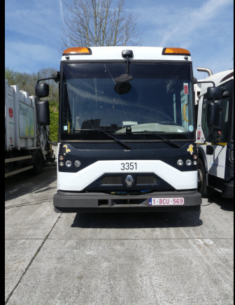 REF:3351 - Camion poubelle Renault Elite 4X2 (2011-82.270 km) - Garbage truck: picture 2 REF:3351 - Camion poubelle Renault Elite 4X2 (2011-82.270 km) - Garbage truck: picture 2