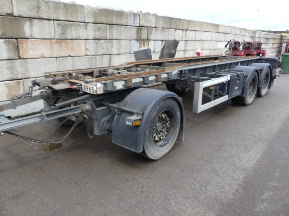 REF:WS-SH-57 - Remorque porte container GS Meppel ALC-2700N - Container transporter/ Swap body trailer: picture 1 REF:WS-SH-57 - Remorque porte container GS Meppel ALC-2700N - Container transporter/ Swap body trailer: picture 1