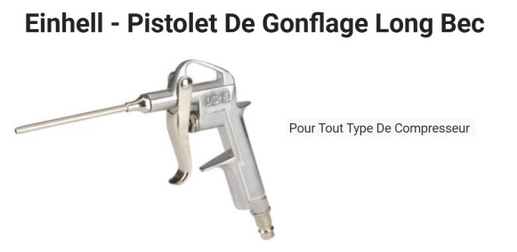 Soufflette air comprimé à long bec EINHELL - Air compressor: picture 1 Soufflette air comprimé à long bec EINHELL - Air compressor: picture 1