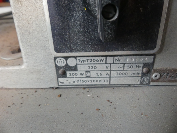 Touret à meuler Metabo 7206W - Metalworking machinery: picture 3 Touret à meuler Metabo 7206W - Metalworking machinery: picture 3